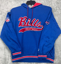 Vintage Pro Line Starter Buffalo Bills Hoodie Sweatshirt Script Blue NFL Large picture