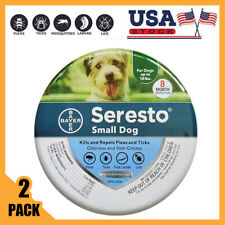 2 PCS Seresto³ Flea³ and Tick³ Collar for Small Dogs 8 Month Protection Collars picture