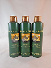 (Lot of 3) LAND of the FREE - YOSEMITE  Body Spray FRESH & GREEN 6 oz Each NEW picture