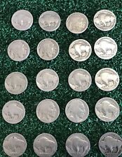 VINTAGE United States Coin Lot of 20 Buffalo Nickels 1913-1938 Dateless Fast Sh picture