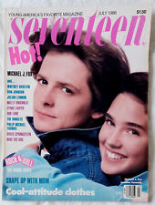 JULY 1986 SEVENTEEN MAGAZINE MICHAEL J FOX - JENNIFER CONNELLY Mint No Label Q3 picture