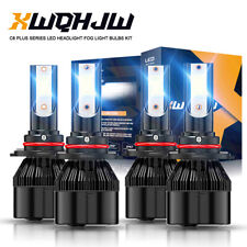 4x 9005 9006 LED Headlight Bulbs Hi Low for 1999-2004 Chevy Silverado 1500 2500 picture