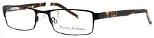 RANDY JACKSON 1025 021 Black Mens Rectangle Full Rim Eyeglasses 54-19-140 B:28 picture