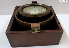 Vintage Maritime Brass Compass by John Bliss & Co, New York Early 20th Century picture