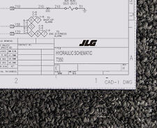 JLG Boom Lift T350 Hydraulic Schematic Manual Diagram picture