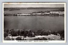 South China ME-Maine, Ward's Shady Rest, Aerial, Antique Vintage c1953 Postcard picture