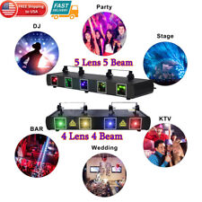 Stage Laser Light 5 Lens 5 Beam RGBYC DJ Lighting Disco Show DMX Projector Light picture