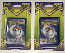 x2 LOT Pokémon 15 cards / pack 30 total Walgreens Booster Hanger Blister on Box picture