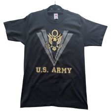 1990’s Vintage US Army Life Signs Retroactive Apparel Black T-Shirt Sz L picture