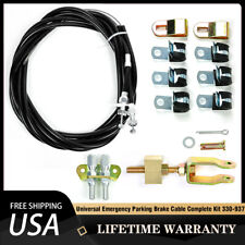 New 330-9371 Universal Rear Parking Brake Emergency E-Brake Cable Kit Black picture