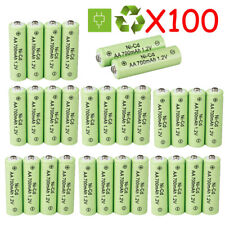 2-100Pcs 700mAh AA NiCd Rechargeable Battery Garden Solar Light LED Battery Lot picture