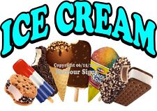 Ice Cream DECAL Food Truck Concession Vinyl Sticker (Choose Your Size) picture