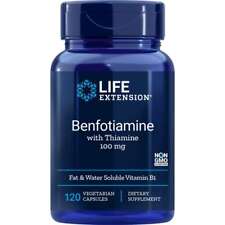 Life Extension Benfotiamine with Thiamine 120 Veg Caps picture