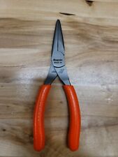 *NEW* Snap On 95ACF Needle Nose Pliers 6” ORANGE Handle Pliers  NO RESERVE picture