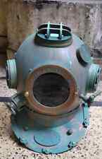 Rare Antique Diving Helmet Royal Navy Diving Divers Heavy Helmet Deep Sea Anchor picture