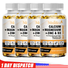 Zinc Calcium Magnesium & Vitamin D Complex Supplement 120 Vegetarian Tablets picture