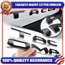 Tailgate Insert Letters Emblem 3D Raised Badge For TACOMA 2016-2023 Matte Black picture