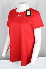 Under Armour Women's UA Tech Team Short Sleeve Shirt Red / White 1376847 600 picture