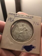 1936 French Indo China Silver 50cents picture