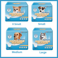 50 Pack Waist Disposable Dog Diapers Male Wraps Belly Bands Pet Soft All Sizes picture