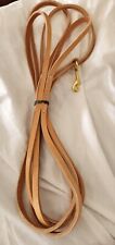 Signature K-9 Dog Leather Long Tracking Line Training Leash 20' Tan  picture