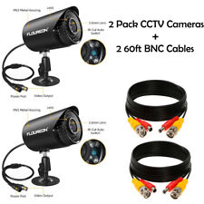2/4 PACK CCTV Security Cameras 720P Outdoor/Indoor With/Without BNC Cables picture