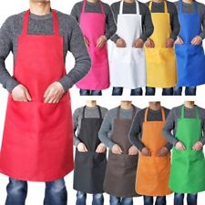 Kitchen Chef Bib Apron Cooking 2 Pockets Waterproof Butcher Catering Restaurant picture