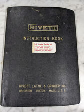 RIVETT OPERATOR SERVICE MANUAL PARTS LIST BOOK SALES CABINET TURRET LATHE 918S picture