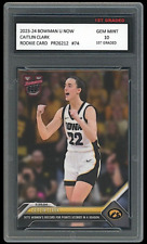 Caitlin Clark 2023-24 Bowman U Now (Topps) 1st Graded 10 Rookie Card RC #74 Iowa picture