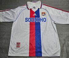 RARE Vintage Adidas Olympique Lyonnais Lyon 1998 1999 Soccer Jersey  90's Mens L picture