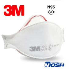 (50 Pack) 3M Aura 1870+ N95 Mask NIOSH Particulate Respirator & Surgical Masks picture