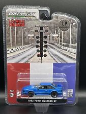Greenlight 1992 Ford Mustang GT Drag Car Blue 1:64 Diecast Exclusive Release picture