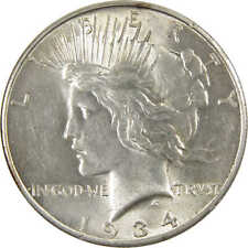1934 D Peace Dollar BU Uncirculated 90% Silver $1 Coin SKU:I4065 picture