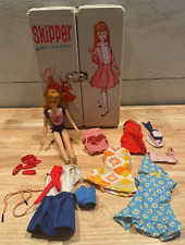 Vintage Mattel 1963 Red Head Skipper Doll, 1964 Case, Clothing & Accessories * picture