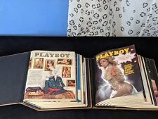 **PLAYBOY MAGAZINES VINTAGE  1975 FULL YEAR (12) W/ LEATHER BINDERS NEVER READ** picture