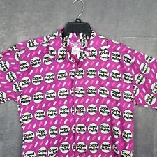 2001 Good And Plenty Candy Vintage Shirt Button Down Short Sleeve Adult Medium picture
