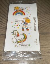 Vintage Hallmark 1983 Rainbow Brite Starlite Stick R Treats Stickers  picture