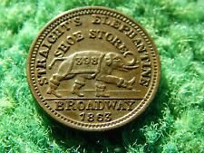 1863 Straights Token Albany N.Y. 10F-1a CR3 Beautiful picture