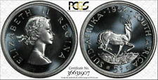 South Africa, 1954 Elizabeth II Five Shillings, 5 Shillings. PCGS PR 67. Crown. picture