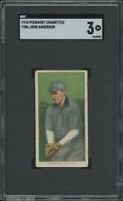 1909 T206 JOHN ANDERSON NNO VG PIEDMONT 350 SGC 3 BASEBALL PROVIDENCE GRAYS picture