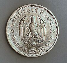 Germany - Third Reich 5 Reichsmark 1935 F    KM# 86   VF picture