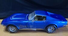 Franklin Mint 1970 LT-1 Corvette Mulsanne Blue 1:24 LTD Edition 0649/5000 *Loose picture