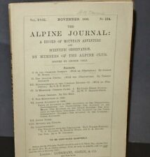 November 1896 The Alpine Journal  Record of Mountain Adventure Vol 18 No 134 picture
