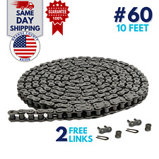 #60 Roller Chain 10 Feet with 2 Connecting Links picture