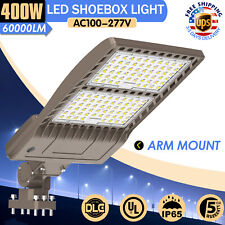 400W LED Parking Lot Light Commercial Shoebox Fixture Street Area Lighting 5000K picture