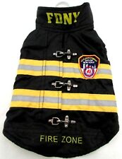 ROYAL ANIMALS AUTHENTIC WATER-RESISTANT FDNY FIRE DEPT DOG COAT Size XS, S, M, L picture