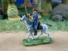 Vintage Germania Figuren ACW Union Soldier w/sword on Horseback Scale 1:45 -40mm picture