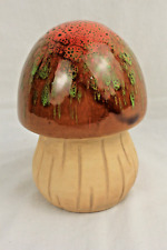 Vintage 5-1/2'' Drip Glazed Hand Made Mushroom MCM picture