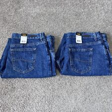 Lee Jeans Womens 18 Médium Relaxed Fit Straight Leg Lot of 2 pieces New with tag picture
