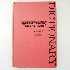 Speedwriting Shorthand Dictionary Hardcover Book Vintage 1954 Alexander L. Sheff picture